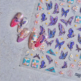 butterfly nail stickers